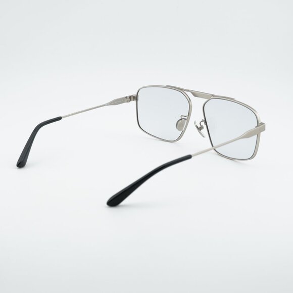 Balenciaga BB0418SK 004 Sunglasses Silver Square Frame, Grey Lenses main image 8